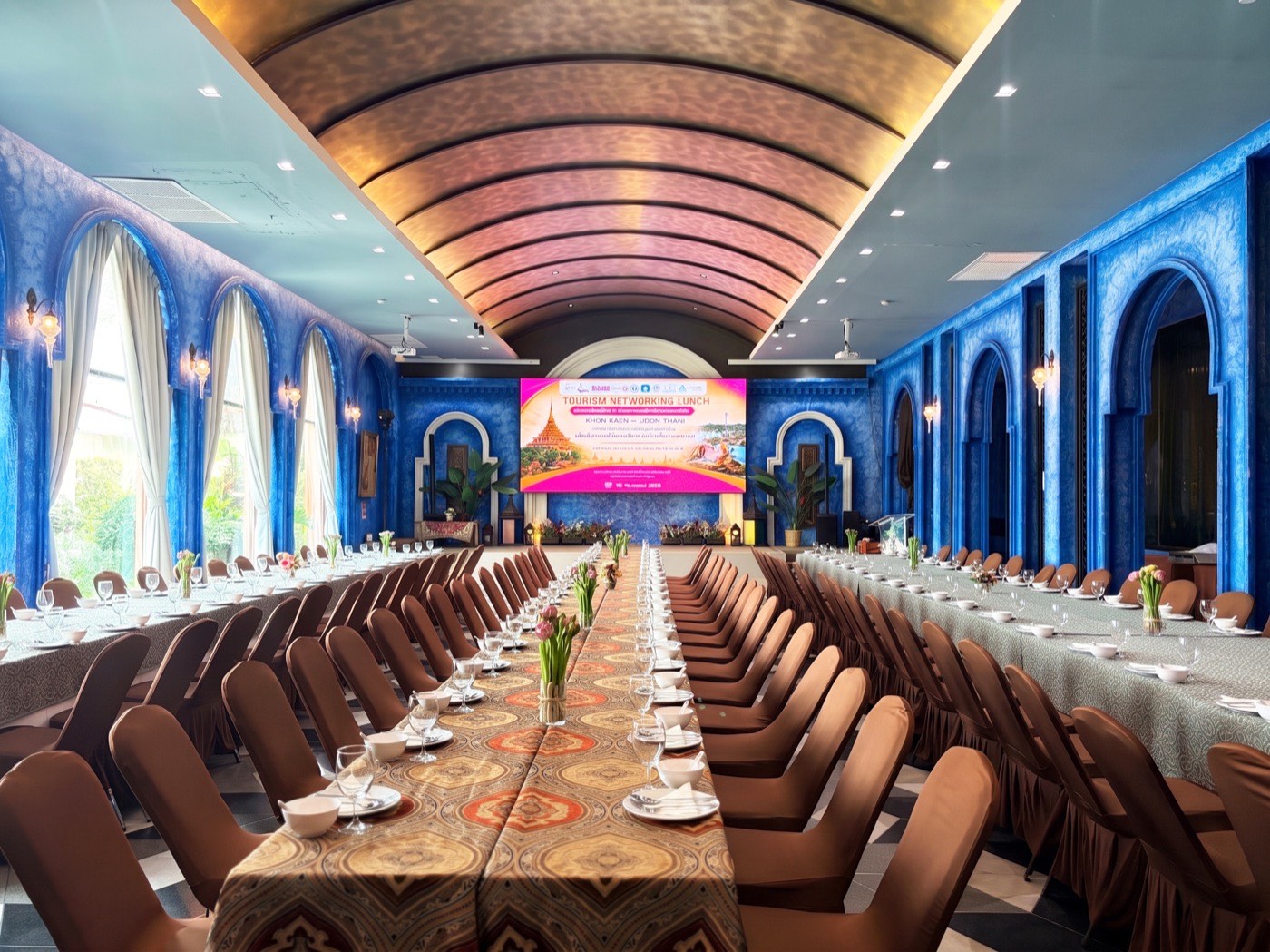 SULTANA function room set up for a real seminar