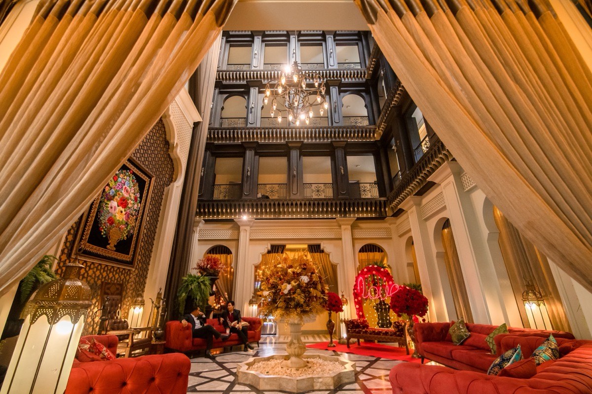 Amman Unique Hotel lobby courtyard